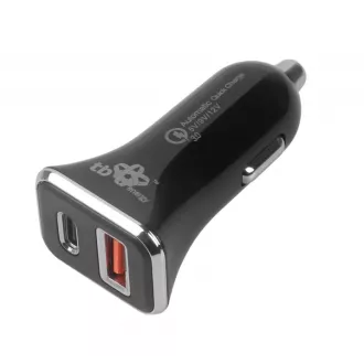 Încărcător auto TB Touch, USB 3.0 + USB C