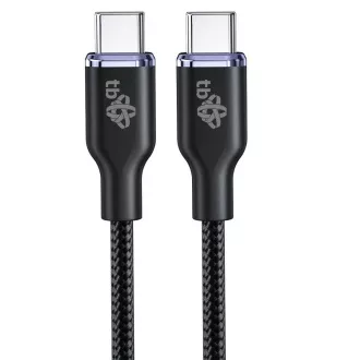 Cablu TB USB C - USB C 60W Glamour 1.5m negru