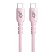 Cablu TB USB C - USB C 60W Jelly 1m roz