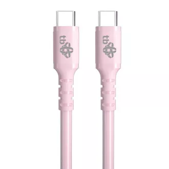 Cablu TB USB C - USB C 60W Jelly 1m roz