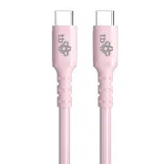 Cablu TB USB C - USB C 60W Jelly 1m roz