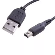Cablu USB Avacom (2.0), USB A tată - Nintendo 3DS tată, 1,2 m, rotund, negru