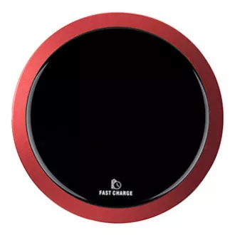 Încărcător fără fir complet nou ultra subțire pentru telefon roșu 5/9V 10W protecție la supraîncălzire Qi Încărcător fără fir complet nou ultra subțire pentru telefon roșu 5/9V 10W protecție la supraîncălzire Qi