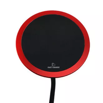 Încărcător fără fir complet nou ultra subțire pentru telefon roșu 5/9V 10W protecție la supraîncălzire Qi Încărcător fără fir complet nou ultra subțire pentru telefon roșu 5/9V 10W protecție la supraîncălzire Qi