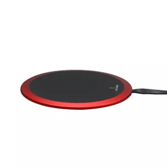 Încărcător fără fir complet nou ultra subțire pentru telefon roșu 5/9V 10W protecție la supraîncălzire Qi Încărcător fără fir complet nou ultra subțire pentru telefon roșu 5/9V 10W protecție la supraîncălzire Qi