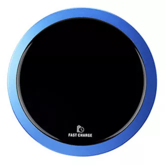 Încărcător fără fir complet nou ultra subțire pentru telefon Albastru 5/9V 10W Protecție la supraîncălzire Qi Încărcător fără fir complet nou ultra subțire pentru telefon Albastru 5/9V 10W Protecție la supraîncălzire Qi