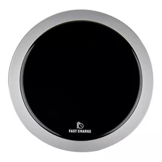 Încărcător fără fir complet nou ultra subțire pentru telefon Argintiu 5/9V 10W Protecție la supraîncălzire Qi