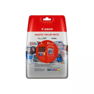 Canon CLI-551 (6508B006) - Cartuș, black + color (negru + color) Canon CLI-551 (6508B006) - Cartuș, black + color (negru + color)