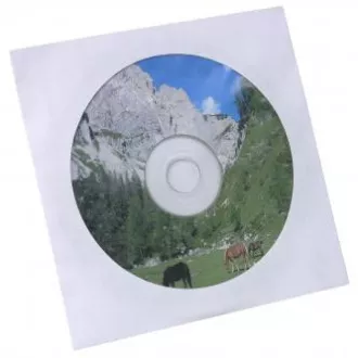 Coperta pentru 1 CD, hartie, alba, cu geam