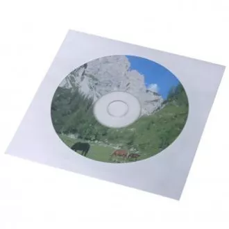 Coperta pentru 1 CD, hartie, alba, cu geam