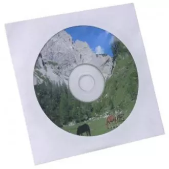 Coperta pentru 1 CD, hartie, alb, cu fereastra, Logo, pachet 100 Coperta pentru 1 CD, hartie, alb, cu fereastra, Logo, pachet 100