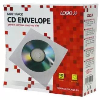 Coperta pentru 1 CD, hartie, alb, cu fereastra, Logo, pachet 100 Coperta pentru 1 CD, hartie, alb, cu fereastra, Logo, pachet 100
