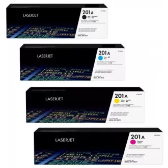 HP 201A (CF400-3A) - Toner, black + color (negru + color)