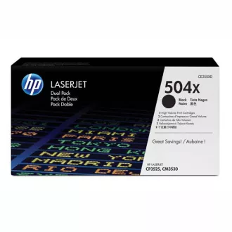 HP 504X (CE250XD) - Toner, black (negru) 2 bucati HP 504X (CE250XD) - Toner, black (negru) 2 bucati