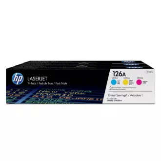 HP 126A (CF341A) - Toner, color 3 bucati HP 126A (CF341A) - Toner, color 3 bucati