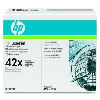 HP 42X (Q5942XD) - Toner, black (negru) 2 bucati HP 42X (Q5942XD) - Toner, black (negru) 2 bucati