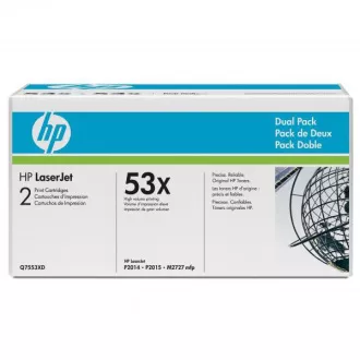 HP 53X (Q7553XD) - Toner, black (negru) 2 bucati HP 53X (Q7553XD) - Toner, black (negru) 2 bucati