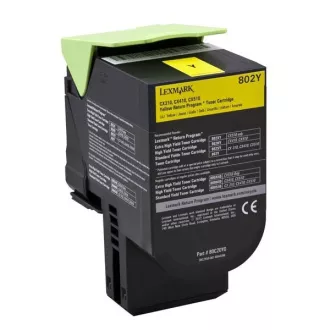 Lexmark 80C20Y0 - Toner, yellow (galben)