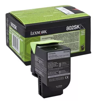 Lexmark 802S (80C2SK0) - Toner, black (negru)
