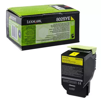 Lexmark 80C2SYE - Toner, yellow (galben)