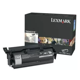 Lexmark T654X31E - Toner, black (negru)