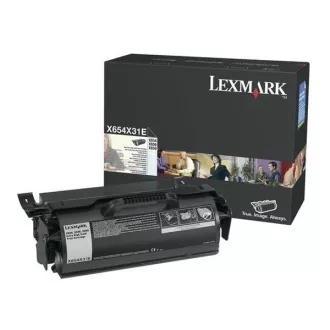 Lexmark X654X31E - Toner, black (negru)