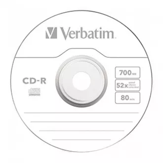 Verbatim CD-R, 43787, Extra Protection, pachet de 50, 700MB, 52x, 80min., 12cm, fără opțiune de imprimare, wrap, pentru arhivarea datelor
