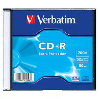 Verbatim CD-R, 43347, DataLife, 1 pachet, 700MB, Extra Protection, 52x, 80min., cutie subțire, pentru arhivarea datelor