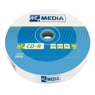 MyMedia CD-R, 69204, pachet de 10, 700MB, 52x, 80min., 12cm, fără opțiune de imprimare, wrap, Standard, pentru arhivarea datelor
