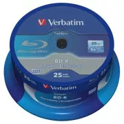 Verbatim BD-R, Single Layer 25GB, ax, 43837, 6x, pachet de 25