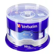 Verbatim BD-R, Single Layer 25GB, Blue Surface, Single Layer, ax, 43838, 6x, 50-cake, Fără ID