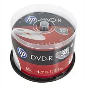 HP DVD-R, DME00025-3, 69316, 4,7 GB, 16x, ax, pachet de 50, fără opțiune de imprimare, 12 cm, pentru arhivarea datelor