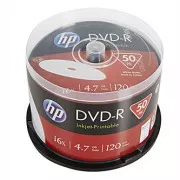 HP DVD-R, imprimabil, DME00025WIP-3, 4,7 GB, 16x, ax, pachet de 50, 12 cm, pentru arhivarea datelor