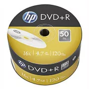 HP DVD+R, DRE00070-3, 69305, 4,7 GB, 16x, vrac, pachet de 50, fără opțiune de imprimare, 12 cm, pentru arhivarea datelor