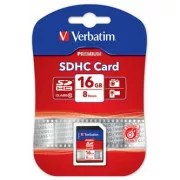 Card de memorie Verbatim Card Secure Digital Premium U1, 16 GB, SDHC, 43962, UHS-I U1 (Clasa 10)