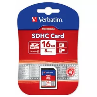 Card de memorie Verbatim Card Secure Digital Premium U1, 16 GB, SDHC, 43962, UHS-I U1 (Clasa 10)