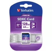 Card de memorie Verbatim Secure Digital Card Premium U1, 128 GB, SDXC, 44025, UHS-I U1 (Clasa 10)