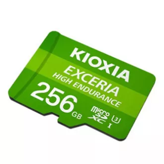 Card de memorie Kioxia Exceria High Endurance (M303E), 256 GB, microSDXC, LMHE1G256GG2, UHS-I U3 (Clasa 10)