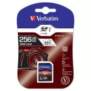 Card de memorie Verbatim Secure Digital Card Premium U1, 256 GB, SDXC, 44026, UHS-I U1 (Clasa 10)