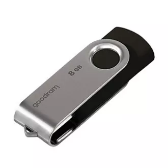 Unitate flash USB Goodram, USB 2.0, 8GB, UTS2, negru, UTS2-0080K0R11, USB A, cu capac rotativ