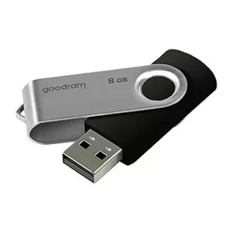 Unitate flash USB Goodram, USB 2.0, 8GB, UTS2, negru, UTS2-0080K0R11, USB A, cu capac rotativ