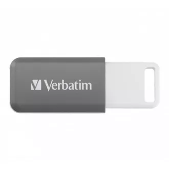 Unitate flash USB Verbatim, USB 2.0, 128 GB, DataBar, gri, 49456, pentru arhivarea datelor