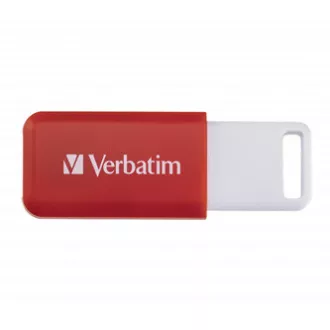 Unitate flash USB Verbatim, USB 2.0, 16 GB, DataBar, roșu, 49453, pentru arhivarea datelor