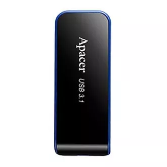 Apacer USB flash drive, USB 3.0, 32 GB, AH356, negru, AP32GAH356B-1, USB A, cu conector retractabil