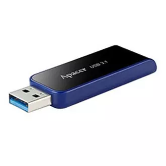 Apacer USB flash drive, USB 3.0, 32 GB, AH356, negru, AP32GAH356B-1, USB A, cu conector retractabil