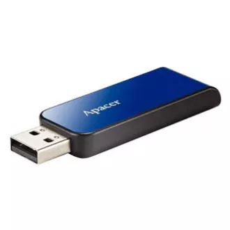 Apacer USB flash drive, USB 2.0, 32 GB, AH334, albastru, AP32GAH334U-1, USB A, cu conector retractabil