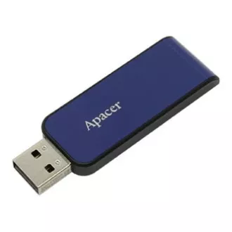 Apacer USB flash drive, USB 2.0, 32 GB, AH334, albastru, AP32GAH334U-1, USB A, cu conector retractabil