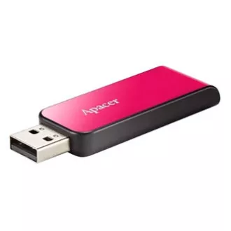 Unitate flash USB Apacer, USB 2.0, 32GB, AH334, roz, AP32GAH334P-1, USB A, cu conector retractabil, PRE-VÂNZARE