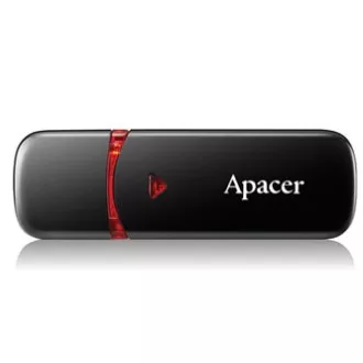 Apacer USB flash drive, USB 2.0, 32 GB, AH333, negru, AP32GAH333B-1, USB A, cu capac