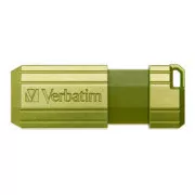 Unitate flash USB Verbatim, USB 2.0, 32GB, Store,N,Go PinStripe, verde, 49958, pentru arhivarea datelor